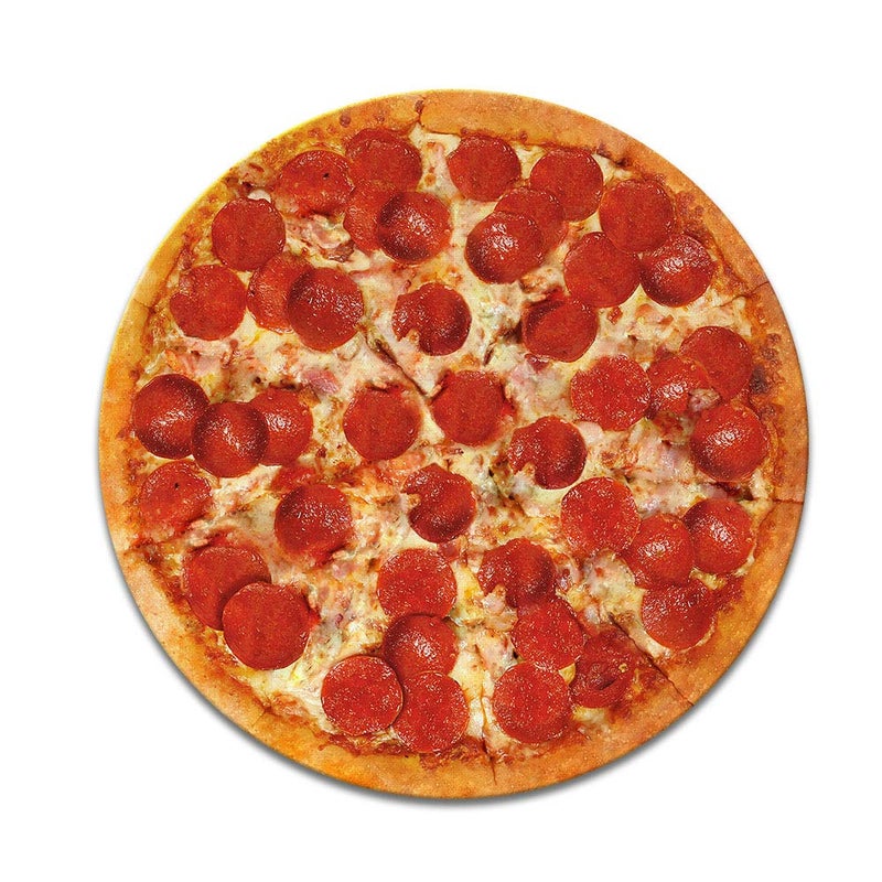 WIRESTER Non-Slip Round Mousepad, WIRESTER Pepperoni Pizza Mouse Pad for Home, Office and Gaming Desk - Image 2
